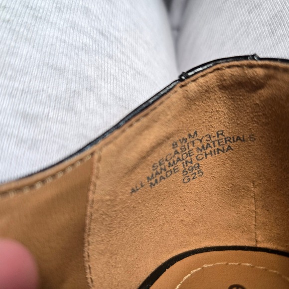 Easy Spirit Womens Black Leather Mary Jane Block Heel Shoes Size 85M - Picture 7 of 7